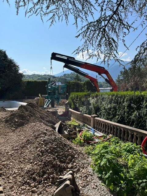 Installation d'un grue